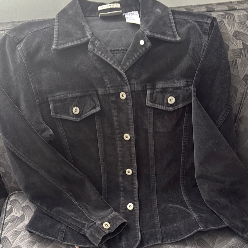 Women's Black charcoal light layer Jacket western or casual